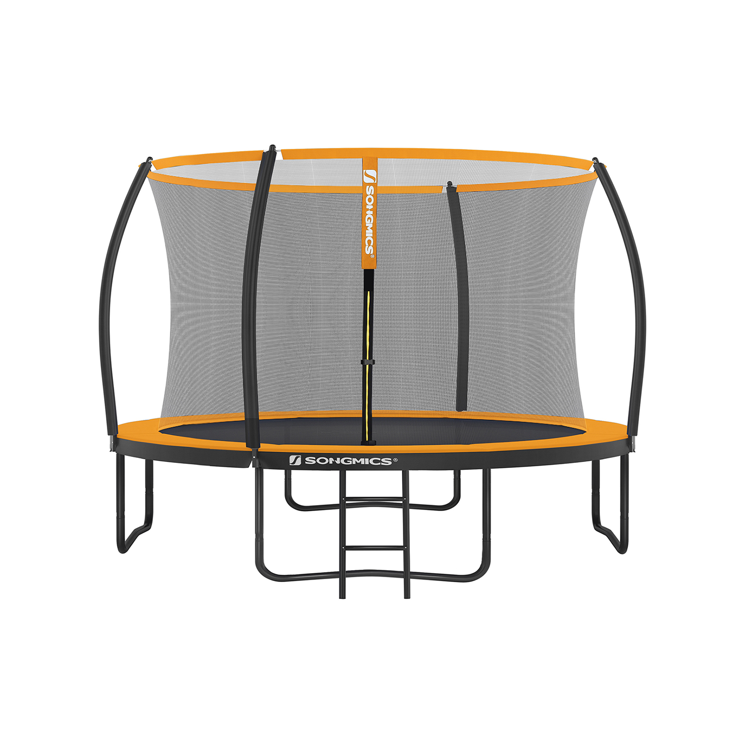 SONGMICS Trampolin Ø 366 cm, rundes Gartentrampolin mit Sicherheitsnetz
