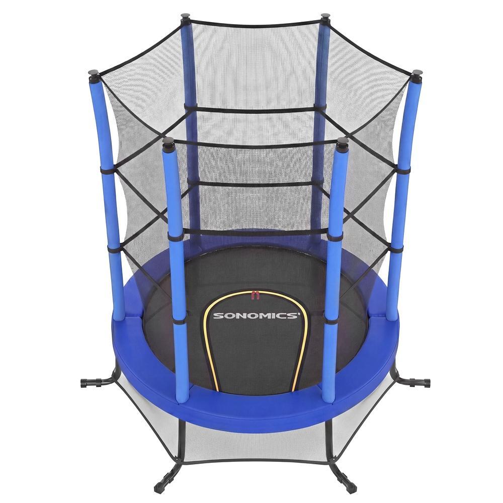 Trampolin Kinder, 174 cm Gartentrampolin mit Sicherheitsnetz,