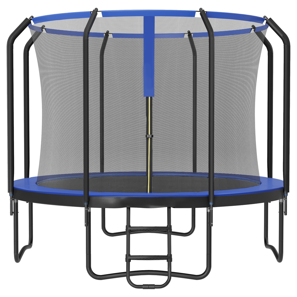 Songmics - Trampolin 366 cm tüv Rheinland GS-Zertifikat rundes Gartentrampolin mit Sicherheitsnetz und Leiter gepolstertes Gestell für Kinder und