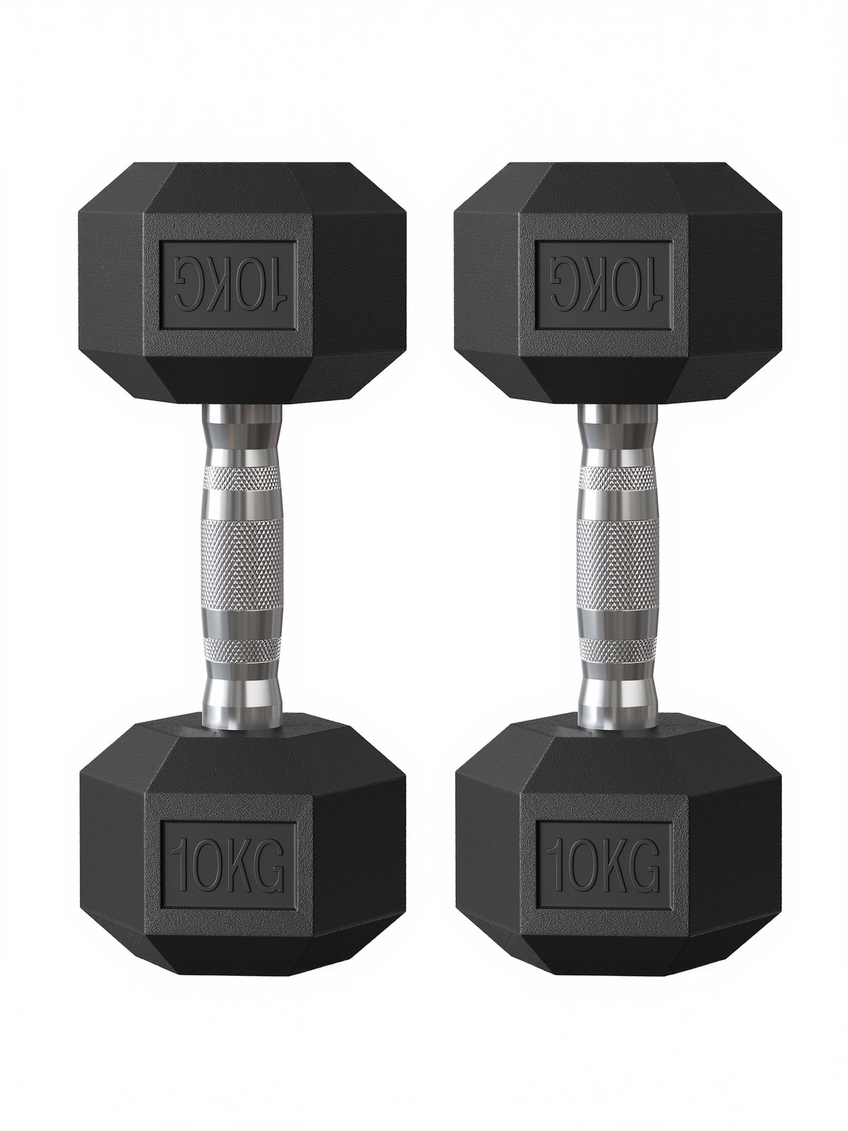 Kurzhanteln 2 x 10 kg, Set für Krafttraining, Fitnessstudio & Zuhause