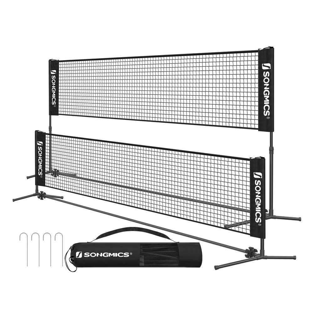Tragbares Badmintonnetz in Schwarz