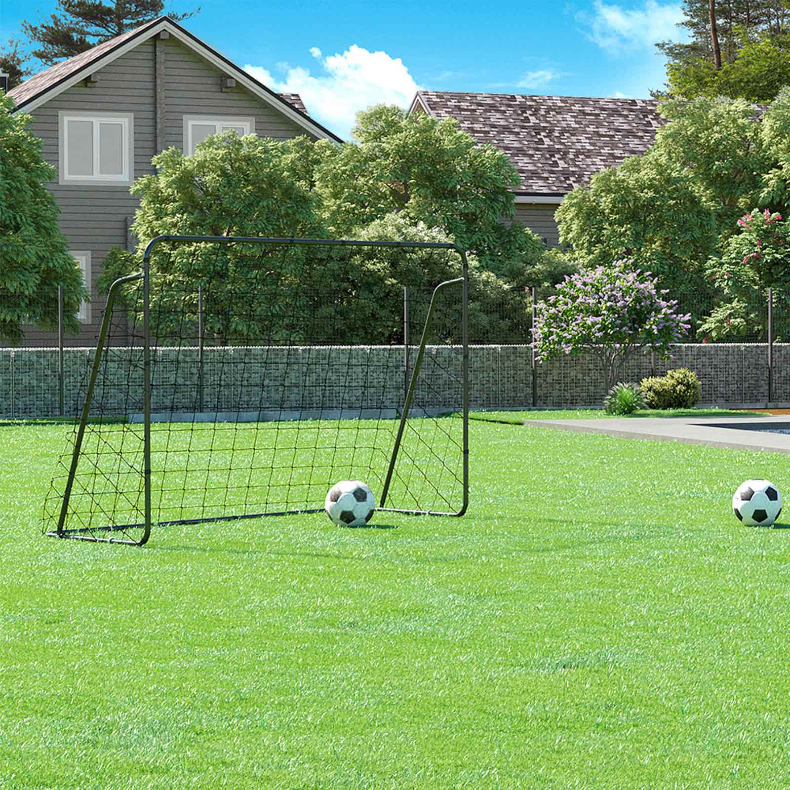 SONGMICS Fußballtor für Kinder, schnelle Montage, Garten