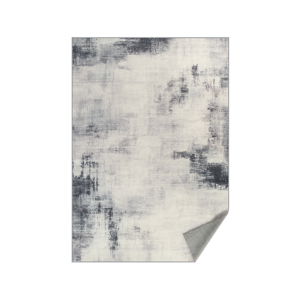 Wohnzimmer Teppich 160 x 230 cm moderner Abstrakter Stil taubengrau