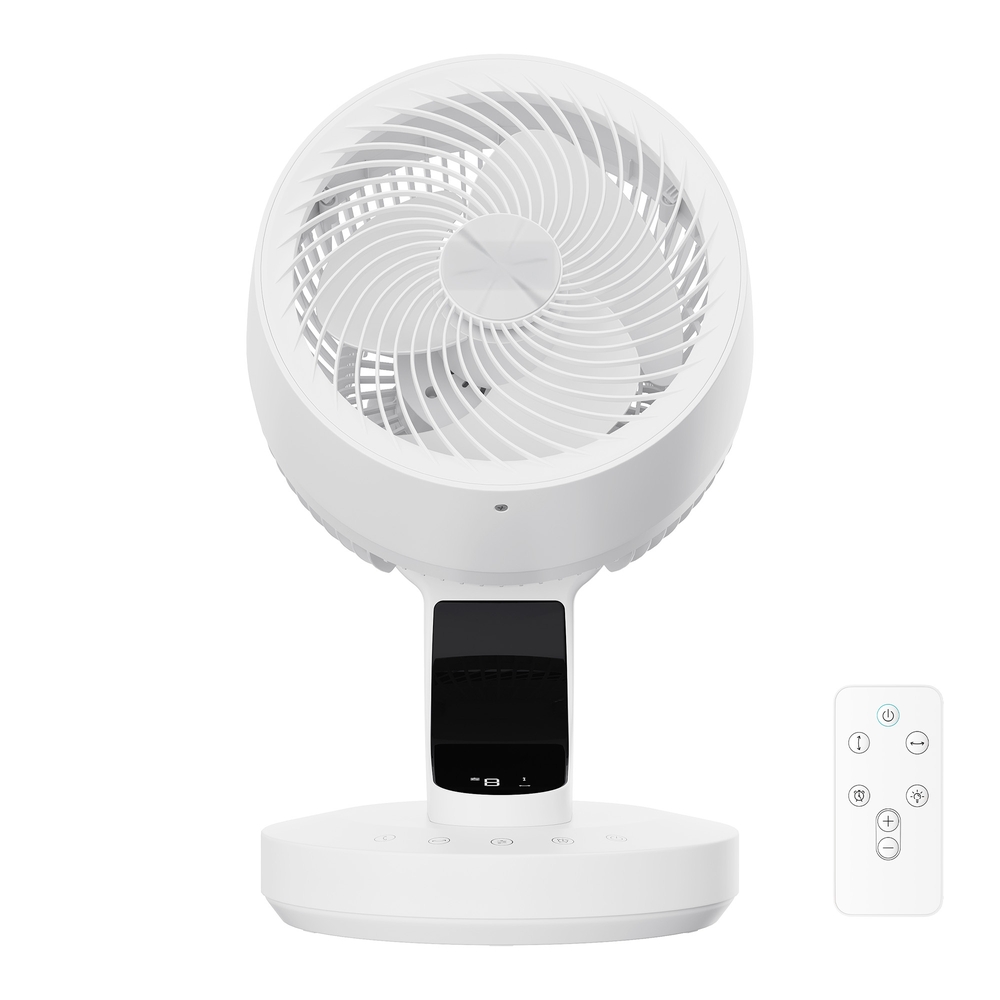 Tischventilator mit LED-Display, leiser Ventilator 20 dB, 8 Stufen
