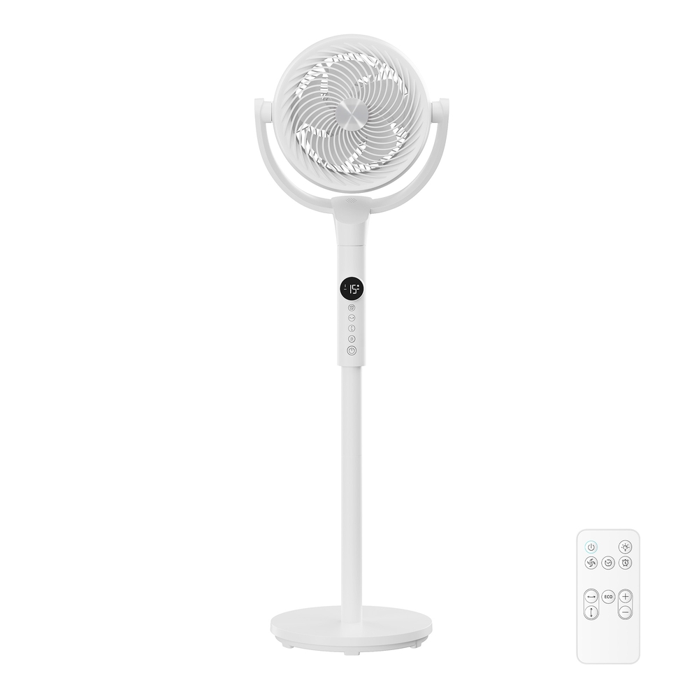 Standventilator mit Fernbedienung, höhenverstellbar, 15 Geschwindigkeiten