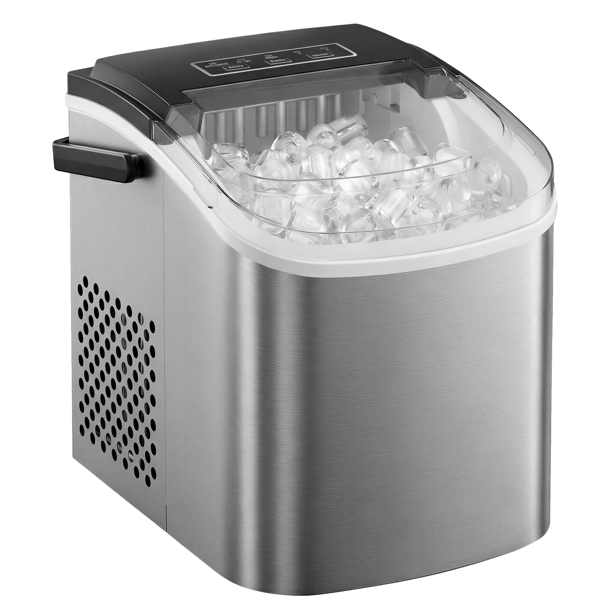 Eiswürfelbereiter tragbar, Eiswürfelmaschine mit Selbstreinigung, 2 Würfelgrößen