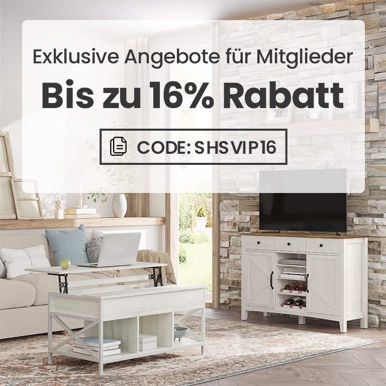 16% Rabatt-Möbel für Mitglieder