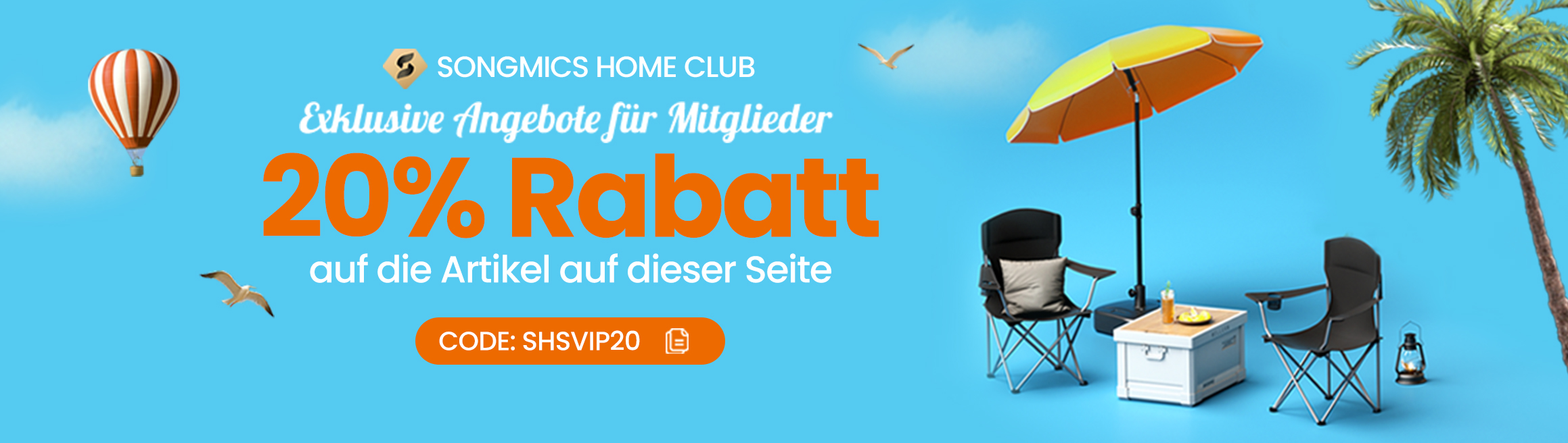 20% Rabatt-Möbel für Mitglieder